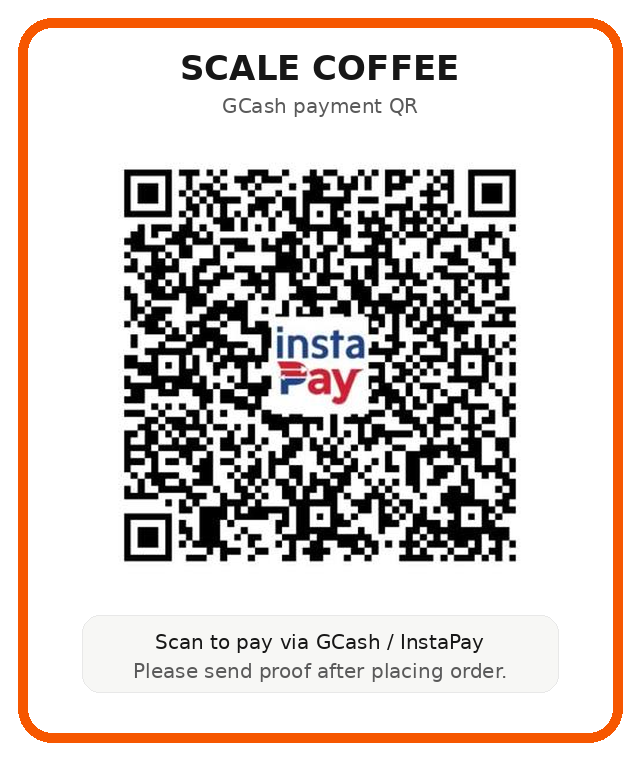SCALE Coffee GCash QR